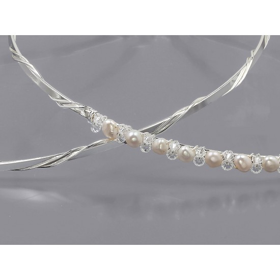 Στέφανα γάμου με μαργαριτάρια 1137-25