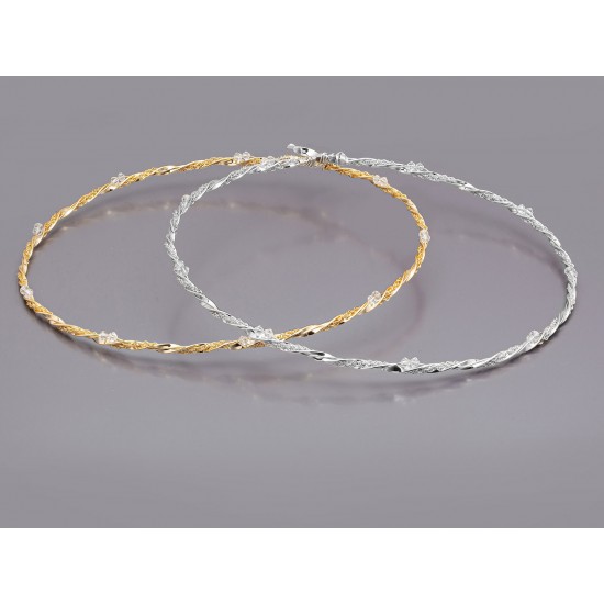 Στέφανα γάμου με πέτρες Swarovski και αλυσίδα 552-25