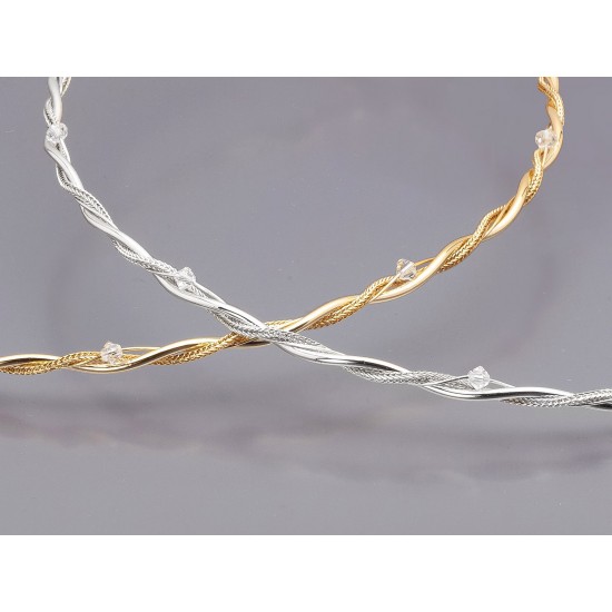Στέφανα γάμου με πέτρα Swarovski 582-25
