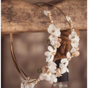 Μεταξωτά στέφανα γάμου 813c