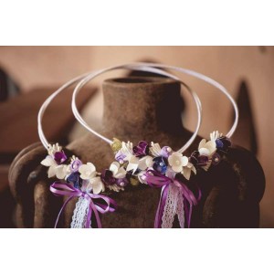 Μεταξωτά στέφανα γάμου 839