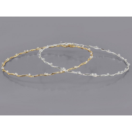 Στέφανα γάμου με πέτρα Swarovski 860-25