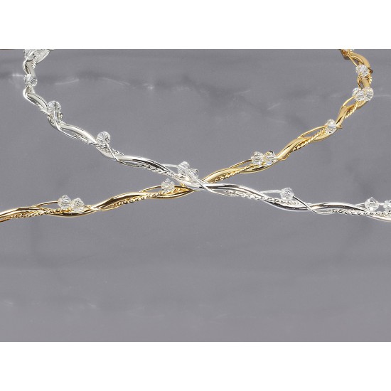 Στέφανα γάμου με πέτρα Swarovski 860-25