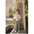 Babybloom 124.08.6580 μπεζ πράσινο βαπτιστικό σύνολο