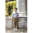 Babybloom 124.09.5570 λευκό μπεζ βαπτιστικό σύνολο