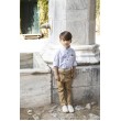 Babybloom 124.09.5570 λευκό μπεζ βαπτιστικό σύνολο