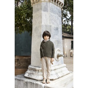 Babybloom 124.24.6580 χακί μπεζ βαπτιστικό σύνολο