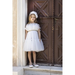 Babybloom 124.134.7280 ιβουάρ βαπτιστικό φόρεμα 