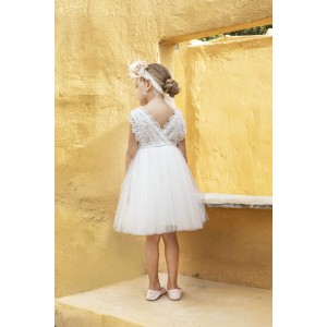 Babybloom 124.135.6580 λευκό βαπτιστικό φόρεμα Babybloom 124.135.6580 λευκό βαπτιστικό φόρεμα