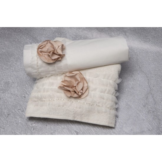 Λαδόπανα BABYBLOOM LD24.63.2650 ιβουάρ σάπιο μήλο