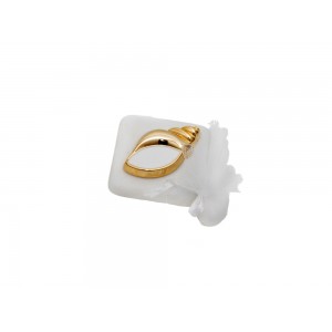 Μπομπονιέρα γάμου βότσαλο με κοχύλι dim-SW12753 Μπομπονιέρα γάμου βότσαλο με κοχύλι dim-SW12753