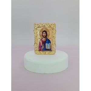 Μπομπονιέρα βάπτισης κορνίζα με Αγίους EE1030