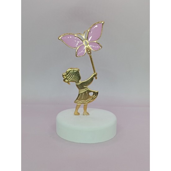 Μπομπονιέρα βάπτισης κοριτσάκι πεταλούδα  ΕΕ1043