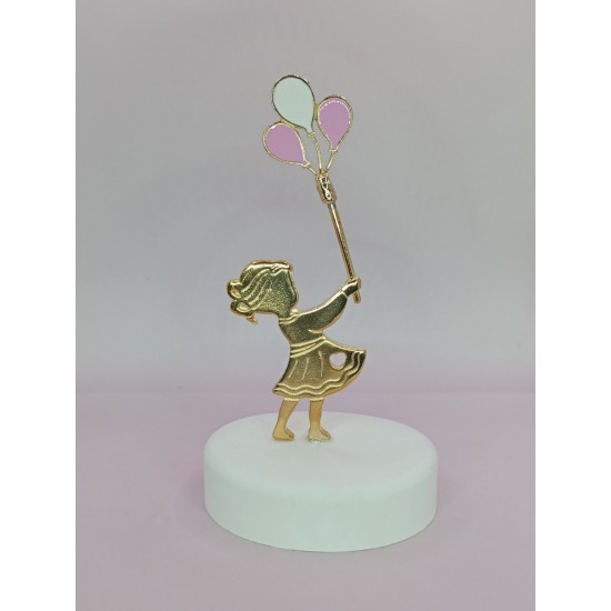 Μπομπονιέρα βάπτισης κοριτσάκι με μπαλόνια ΕΕ1044 Μπομπονιέρα βάπτισης κοριτσάκι με μπαλόνια ΕΕ1044