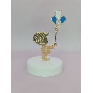 Μπομπονιέρα βάπτισης αγοράκι με μπαλόνια  ΕΕ1045