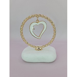 Μπομπονιέρα γάμου κύκλος με καρδιά ΕΕ1054