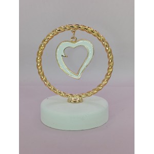 Μπομπονιέρα γάμου κύκλος με καρδιά ΕΕ1054