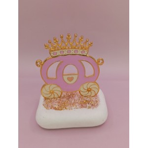 Μπομπονιέρα βάπτισης άμαξα με κορώνα  ΕΕ5051