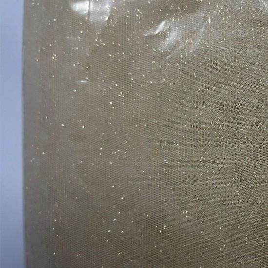 Τούλι για μπομπονιέρα με χρυσό glitter