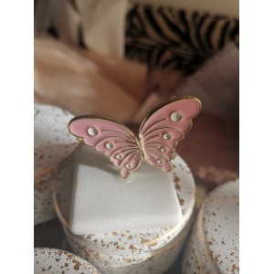 Πεταλούδα μπομπονιέρα βάπτισης σε βότσαλο