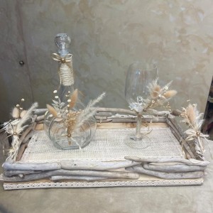 Σετ κουμπάρου με θαλασσόξυλα HM12212223