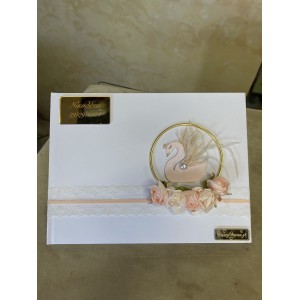 Κύκνος βιβλίο ευχών σομόν