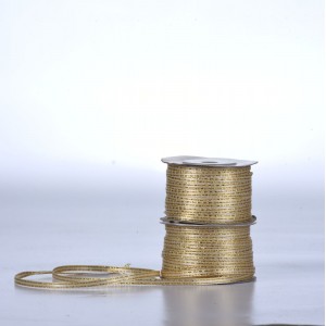 Κορδέλα σατέν χρυσό 3mm Κορδέλα σατέν χρυσό 3mm