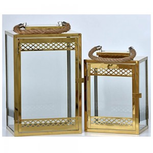 Φανάρι για κηροστάτη γάμου χρυσό LAKFCB30