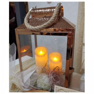 Φανάρι για κηροστάτη γάμου μπρονζέ LAKFAB25