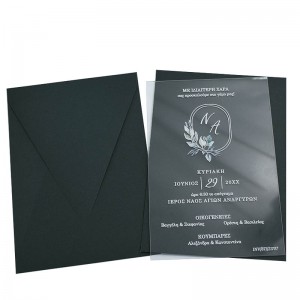 Προσκλητήριο γάμου με plexiglass kal871 Προσκλητήριο γάμου με plexiglass kal871