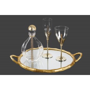 Σετ γάμου με χρυσό στρογγυλό δίσκο lv13-225 Σετ γάμου με χρυσό στρογγυλό δίσκο lv13-225