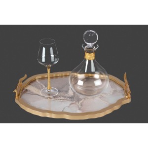 Σετ γάμου χρυσό με δίσκο με χερούλια lv15-225 Σετ γάμου χρυσό με δίσκο με χερούλια lv15-225