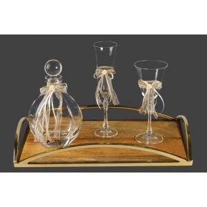 Σετ γάμου με τετράγωνο ξύλινο δίσκο lv17-125 Σετ γάμου με τετράγωνο ξύλινο δίσκο lv17-125