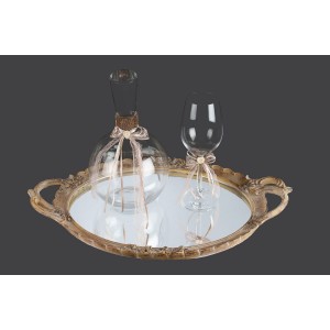 Σετ γάμου σε καφέ απόχρωση lv60-225