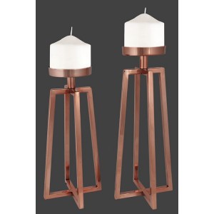 Γαμήλιο κηροπήγιο σε ροζ gold απόχρωση AK622180 Γαμήλιο κηροπήγιο σε ροζ gold απόχρωση AK622180