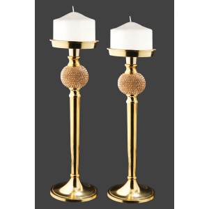 Γαμήλιο κηροπήγιο χρυσό σετ ΙΝ442690 Γαμήλιο κηροπήγιο χρυσό σετ ΙΝ442690