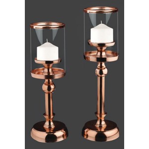 Γαμήλιο κηροπήγιο σετ σε ροζ gold απόχρωση IN522290 Γαμήλιο κηροπήγιο σετ σε ροζ gold απόχρωση IN522290