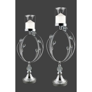 Γαμήλιο κηροπήγιο με κρυσταλλάκια σετ PK1112890 Γαμήλιο κηροπήγιο με κρυσταλλάκια σετ PK1112890