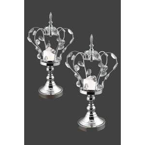 Γαμήλιο κηροπήγιο  σετ κορώνα με κρούσταλλα PPK632470  Γαμήλιο κηροπήγιο  σετ κορώνα με κρούσταλλα PPK632470