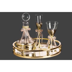 Σετ γάμου με χρυσό στρογγυλό δίσκο lv5-125 Σετ γάμου με χρυσό στρογγυλό δίσκο lv5-125