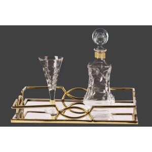 Σετ γάμου με τετράγωνο δίσκο χρυσό lv6-225 Σετ γάμου με τετράγωνο δίσκο χρυσό lv6-225