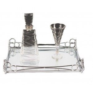 Σετ γάμου με τετράγωνο δίσκο καθρέπτη και κρίκους lv46-325 Σετ γάμου με τετράγωνο δίσκο καθρέπτη και κρίκους lv46-325