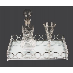 Σετ γάμου με τετράγωνο δίσκο με καθρέπτη και κρίκους lv47-125 Σετ γάμου με τετράγωνο δίσκο με καθρέπτη και κρίκους lv47-125