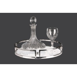 Σετ γάμου με στρογγυλό δίσκο ασημί lv42-125 Σετ γάμου με στρογγυλό δίσκο ασημί lv42-125