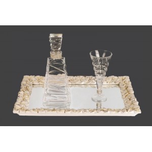 Σετ γάμου με τετράγωνο δίσκο με λουλούδια και καθρέπτη lv52-225 Σετ γάμου με τετράγωνο δίσκο με λουλούδια και καθρέπτη lv52-225