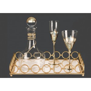 Σετ γάμου με τετράγωνο δίσκο με κρίκους lv20-225 Σετ γάμου με τετράγωνο δίσκο με κρίκους lv20-225