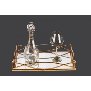 Σετ γάμου χρυσό με τετράγωνο δίσκο lv7-125 Σετ γάμου χρυσό με τετράγωνο δίσκο lv7-125