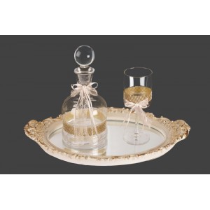 Σετ γάμου με στρογγυλό δίσκο καθρέπτη lv30-225 Σετ γάμου με στρογγυλό δίσκο καθρέπτη lv30-225