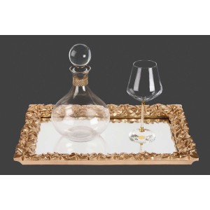 Σετ γάμου με τετράγωνο χρυσό δίσκο με λουλούδια lv25-125 Σετ γάμου με τετράγωνο χρυσό δίσκο με λουλούδια lv25-125