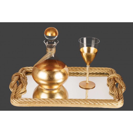 Σετ γάμου με τετράγωνο χρυσό δίσκο lv24-225 Σετ γάμου με τετράγωνο χρυσό δίσκο lv24-225